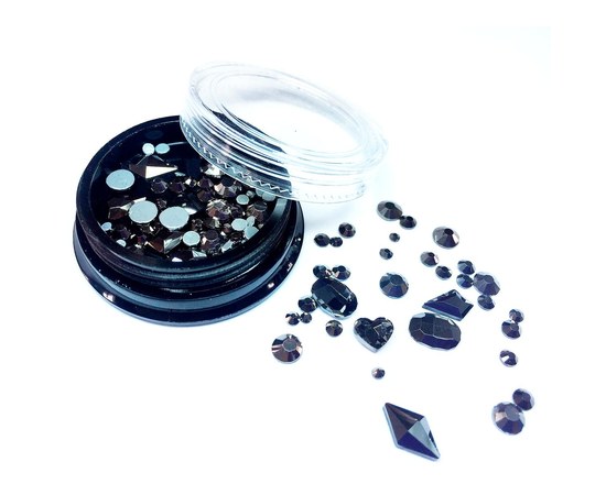 Изображение  Stones Nails Molekula Diamond 3D (black)