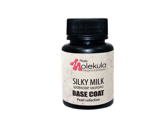Изображение  Base for gel polish Nails Molekula Base Pearl 30 ml, Silky Milk