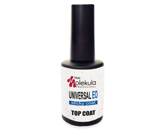 Изображение  Top for gel polish Nails Molekula Universal EO Sticky Top 12 ml