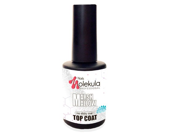 Изображение  Top without sticky layer Nails Molekula Top MARSHMELLOW 12 ml