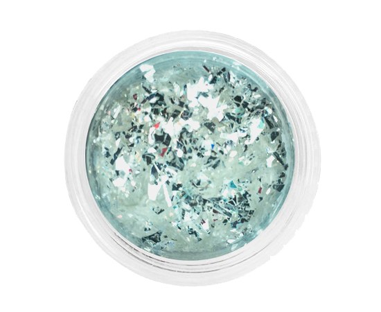 Изображение  Sequins Molekula silver "broken glass" in jars