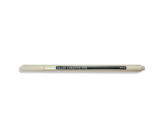 Зображення  Ручка для розпису нігтів Siller Creative Pen, White