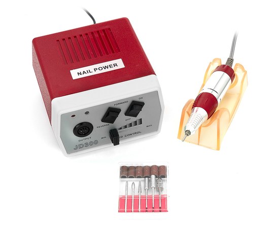 Изображение  Milling cutter for manicure JSDA JD 300 35 W 30 000 rpm, Red