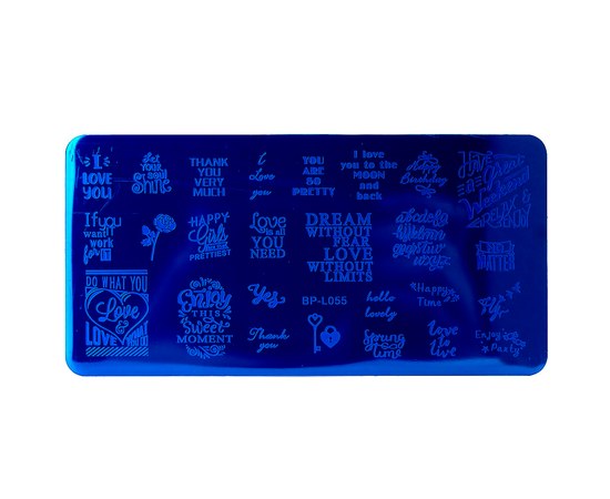 Изображение  Lilly Beaute Nail Stamping Plate – L055