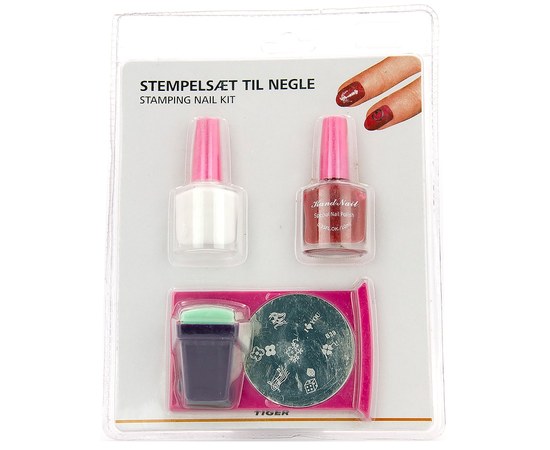 Изображение  Set for stamping Stamping Nail Art + varnishes for stamping