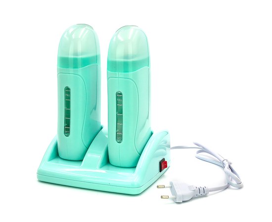 Изображение  Voskoplav two-cassette with a base Depilatory heater with a power of 80 W, mint
