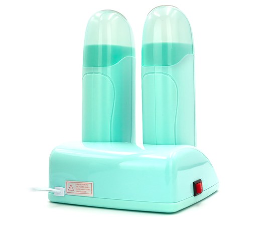 Изображение 2 Воскоплав двухкассетный с базой Depilatory heater мощностью 80 Вт, мятный