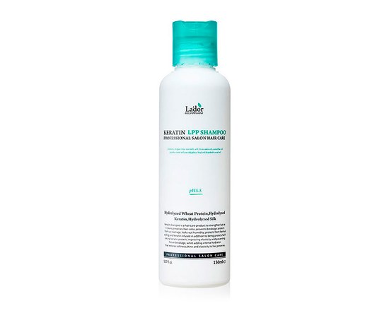 Изображение  Professional Keratin Sulfate-Free Shampoo Lador Keratin LPP Shampoo 150 ml