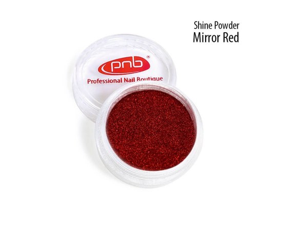 Зображення  Втирка для нігтів PNB Shine Powder 0.5 г, Red
