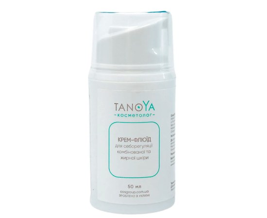 Изображение  Cream-fluid for seboregulation of combination and oily skin TANOYA, 50 ml, Volume (ml, g): 50