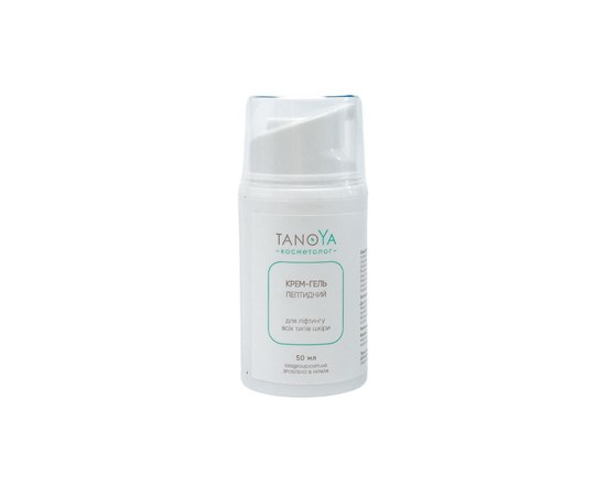 Зображення  Крем-гель пептидный для лифтинга всех типов кожи TANOYA, 50 мл, Об'єм (мл, г): 50