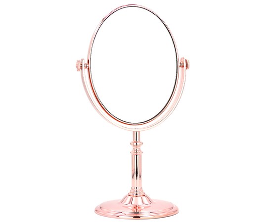 Изображение  Double-sided cosmetic mirror oval bronze, 12x16 cm