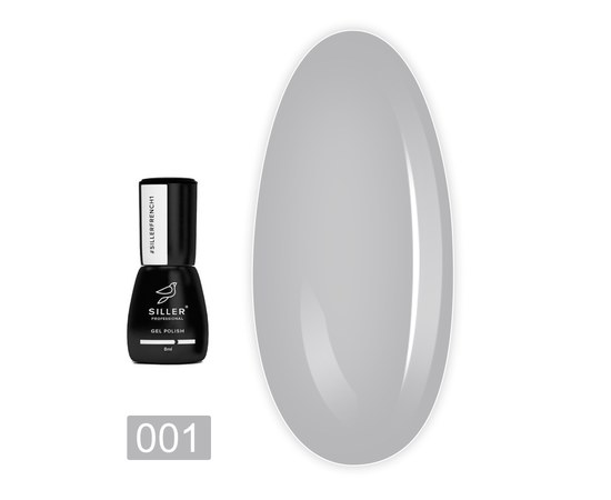 Изображение  Gel polish for nails Siller Professional French No. 001, 8 ml, Volume (ml, g): 8, Color No.: 1