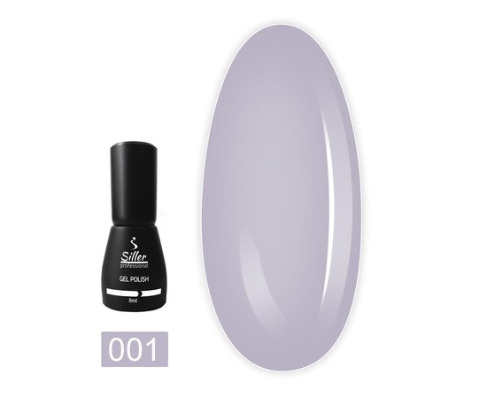 Изображение  Gel polish for nails Siller Professional Zefir No. 001, 8 ml, Volume (ml, g): 8, Color No.: 1
