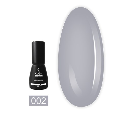Изображение  Gel polish for nails Siller Professional Zefir No. 002, 8 ml, Volume (ml, g): 8, Color No.: 2