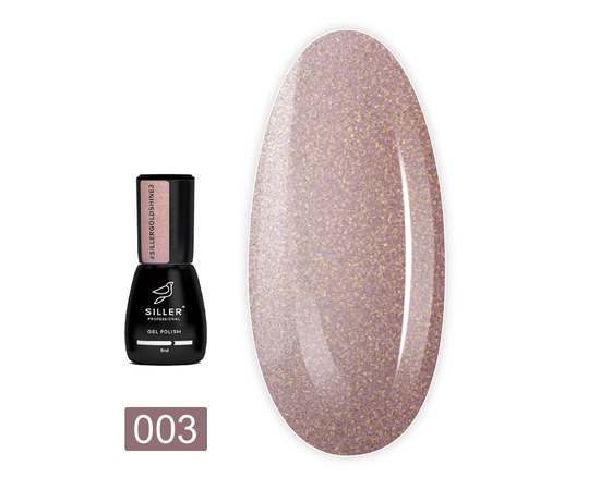 Изображение  Gel polish for nails Siller Professional Gold Shine №03, 8 ml, Volume (ml, g): 8, Color No.: 3