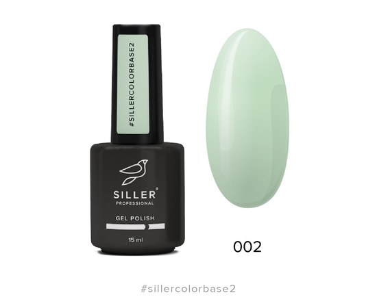 Изображение  Siller Color Base №2 камуфлирующая цветная база (мятная), 15 мл, Объем (мл, г): 15, Цвет №: 02