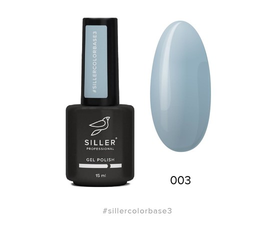 Зображення  Siller Color Base №3 камуфлююча кольорова база (блакитна), 15 мл, Об'єм (мл, г): 15, Цвет №: 03