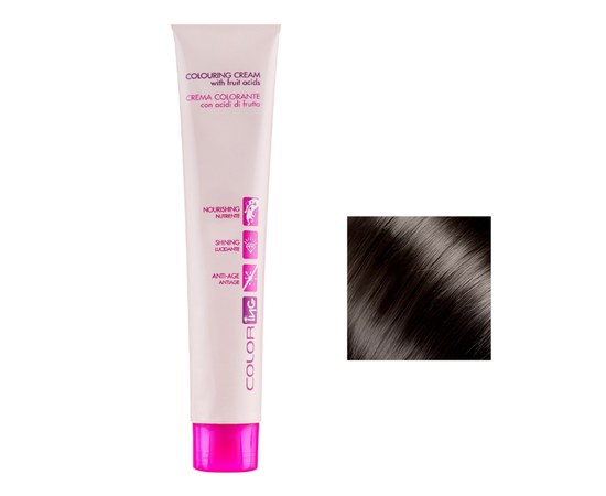 Изображение  Крем-краска для волос ING Prof Colouring Cream 60 мл 4.1 каштановый пепельный, Объем (мл, г): 60, Цвет №: 4.1