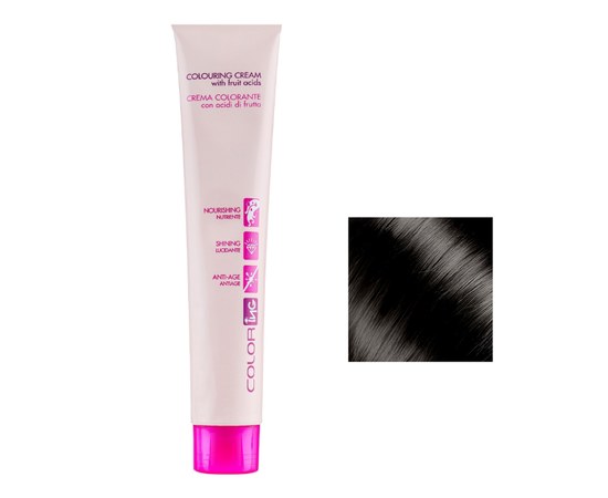 Изображение  Cream hair dye ING Prof Coloring Cream 60 ml 4.18 chocolate ice chestnut, Volume (ml, g): 60, Color No.: 4.18