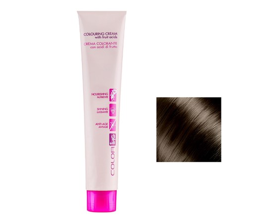 Изображение  Крем-краска для волос ING Prof Colouring Cream 60 мл 6.003 темно-русый байя, Объем (мл, г): 60, Цвет №: 6.003