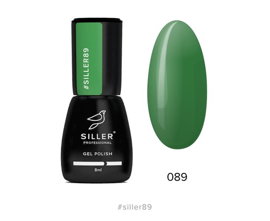 Зображення  Гель-лак для нігтів Siller Professional Classic №089 (темно-зелений), 8 мл, Об'єм (мл, г): 8, Цвет №: 089
