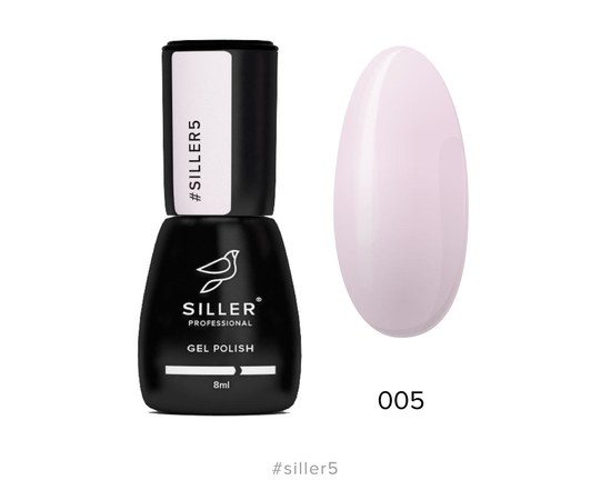 Зображення  Гель-лак для нігтів Siller Professional Classic №005 (блідо-рожевий), 8 мл, Об'єм (мл, г): 8, Цвет №: 005