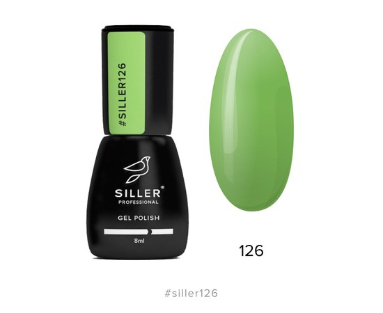 Изображение  Гель-лак для ногтей Siller Professional Classic №126 (салатовый), 8 мл, Объем (мл, г): 8, Цвет №: 126