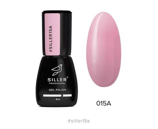 Зображення  Гель-лак для нігтів Siller Professional Classic №015А (ляльково-рожевий), 8 мл, Об'єм (мл, г): 8, Цвет №: 015А
