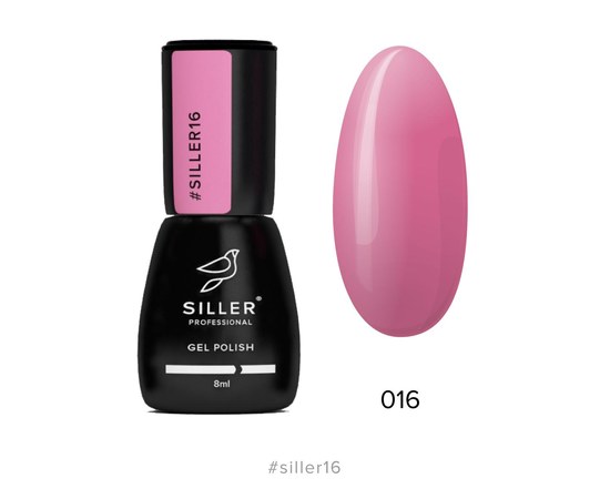 Зображення  Гель-лак для нігтів Siller Professional Classic №016 (барбі), 8 мл, Об'єм (мл, г): 8, Цвет №: 016