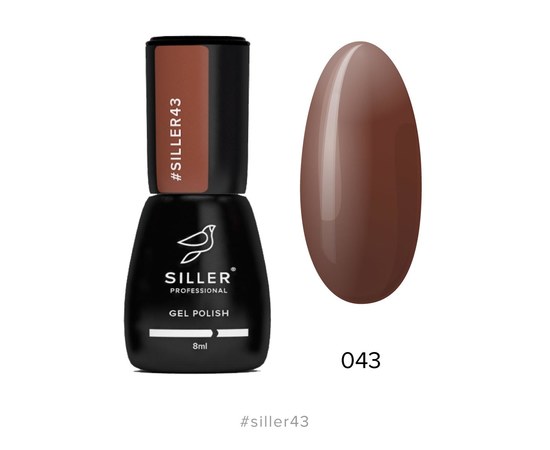 Изображение  Gel polish for nails Siller Professional Classic No. 043 (chestnut), 8 ml