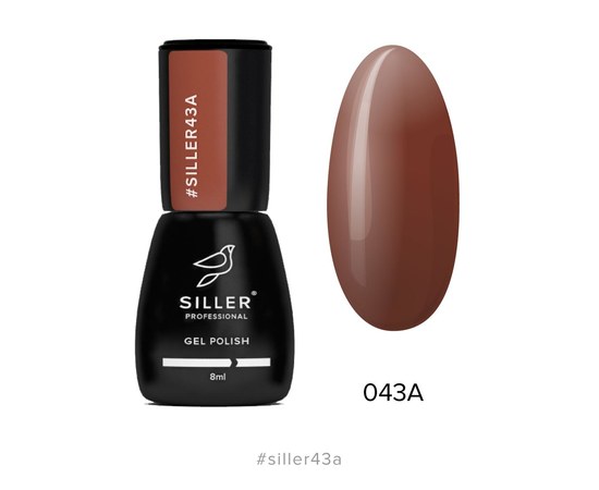 Изображение  Gel polish for nails Siller Professional Classic No. 043А (burgundy rose), 8 ml