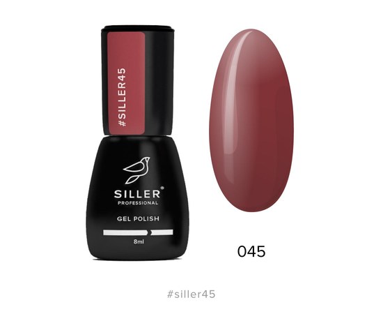 Изображение  Гель-лак для ногтей Siller Professional Classic №045 (медно-коричневый), 8 мл