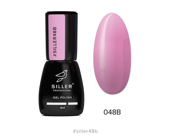 Зображення  Гель-лак для нігтів Siller Professional Classic №048В (лилово-рожевий), 8 мл