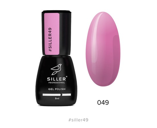 Изображение  Gel polish for nails Siller Professional Classic No. 049 (pink cherry), 8 ml, Volume (ml, g): 8, Color No.: 49