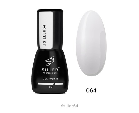 Зображення  Гель-лак для нігтів Siller Professional Classic №064 (молочно-сірий), 8 мл, Об'єм (мл, г): 8, Цвет №: 064
