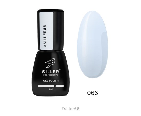 Зображення  Гель-лак для нігтів Siller Professional Classic №066 (світло-блакитний), 8 мл, Об'єм (мл, г): 8, Цвет №: 066