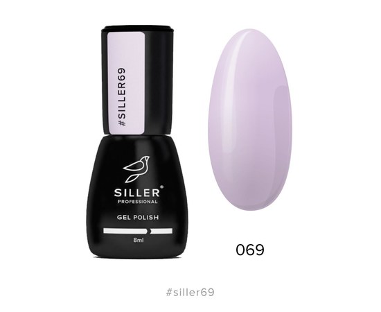 Зображення  Гель-лак для нігтів Siller Professional Classic №069 (молочно-рожевий), 8 мл, Об'єм (мл, г): 8, Цвет №: 069