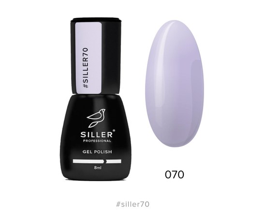 Изображение  Гель-лак для ногтей Siller Professional Classic №070 (молочно-фиолетовый), 8 мл, Объем (мл, г): 8, Цвет №: 070