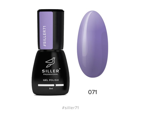 Зображення  Гель-лак для нігтів Siller Professional Classic №071 (бузковий), 8 мл, Об'єм (мл, г): 8, Цвет №: 071