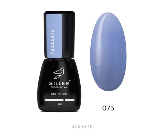 Изображение  Gel polish for nails Siller Professional Classic No. 075 (cornflower blue), 8 ml, Volume (ml, g): 8, Color No.: 75