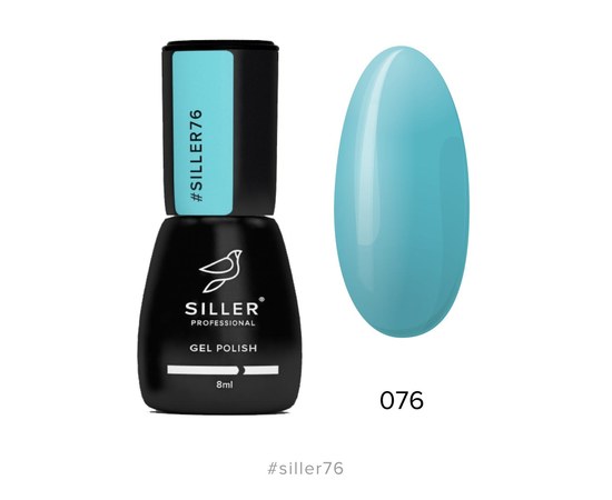 Изображение  Гель-лак для ногтей Siller Professional Classic №076 (бирюзово-зеленый), 8 мл, Объем (мл, г): 8, Цвет №: 076