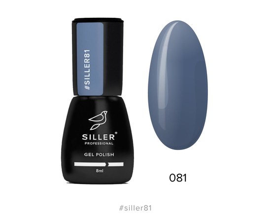 Зображення  Гель-лак для нігтів Siller Professional Classic №081 (синьо-зелений), 8 мл, Об'єм (мл, г): 8, Цвет №: 081