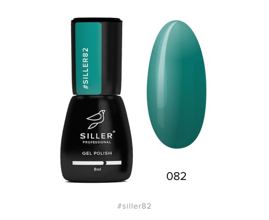 Изображение  Gel polish for nails Siller Professional Classic No. 082 (Galagos green), 8 ml, Volume (ml, g): 8, Color No.: 82