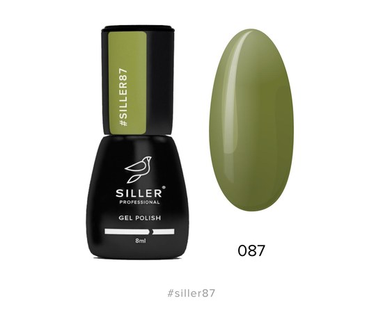 Зображення  Гель-лак для нігтів Siller Professional Classic №087 (хакі), 8 мл, Об'єм (мл, г): 8, Цвет №: 087