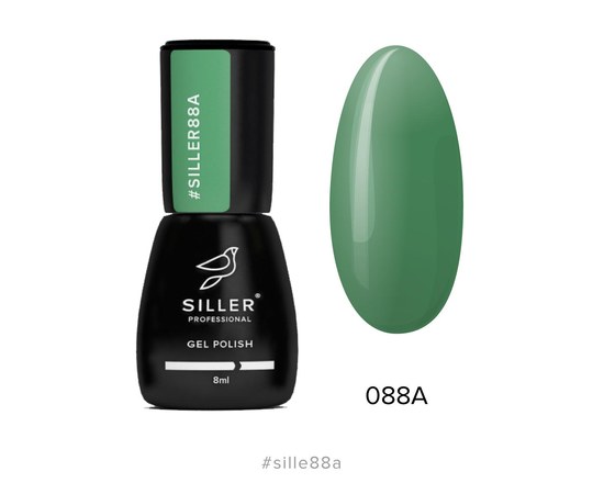 Зображення  Гель-лак для нігтів Siller Professional Classic №088А (лісовий зелений), 8 мл, Об'єм (мл, г): 8, Цвет №: 088А