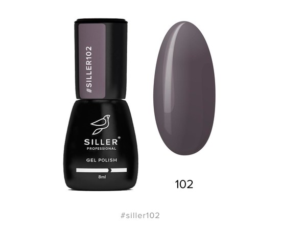 Изображение  Gel polish for nails Siller Professional Classic No. 102 (gray-brown), 8 ml, Volume (ml, g): 8, Color No.: 102