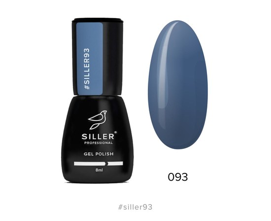 Изображение  Gel polish for nails Siller Professional Classic No. 093 (navy blue), 8 ml, Volume (ml, g): 8, Color No.: 93