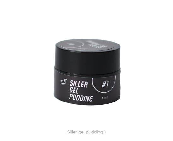 Изображение  Solid gel polish Siller Gel Pudding No. 1 (black), 5 ml, Volume (ml, g): 5, Color No.: 1