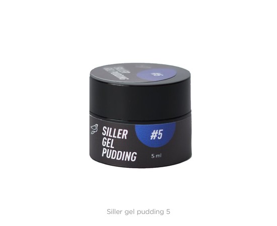 Зображення  Твердый гель-лак Siller Gel Pudding №5 (голубой), 5 мл, Об'єм (мл, г): 5, Цвет №: 5